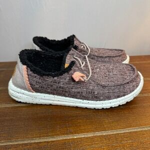 Hey Dude Wendy Funked Boho Sherpa Lined Slip On Shoes Women's 6 Warm Footwear